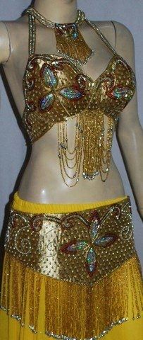 CONJUNTO DANÇA DO VENTRE TOP E PALA BORDADA REFCJB01050BBR