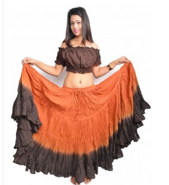 CONJUNTO TRIBAL FUSION - SAIA TELHA COM MARROM E TOP MARROM