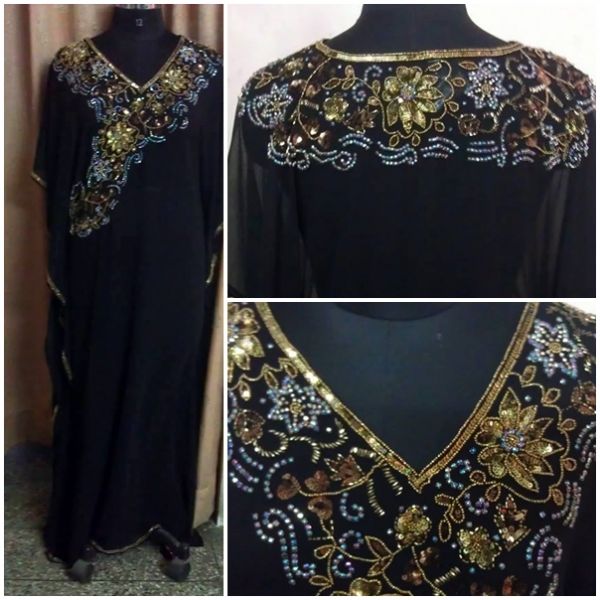 KAFTAN LONGO BORDADO A MÃO