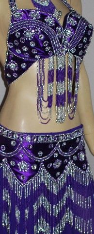 CONJ DANÇA VENTRE TOP EXTRA-BORDADA-VIOLETA REFCJEB0150BR